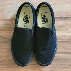 Black Vans Slip-On Shoes